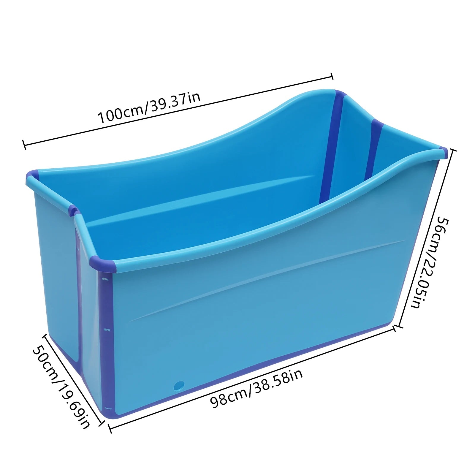 Baignoire bébé pliable avec gain de place