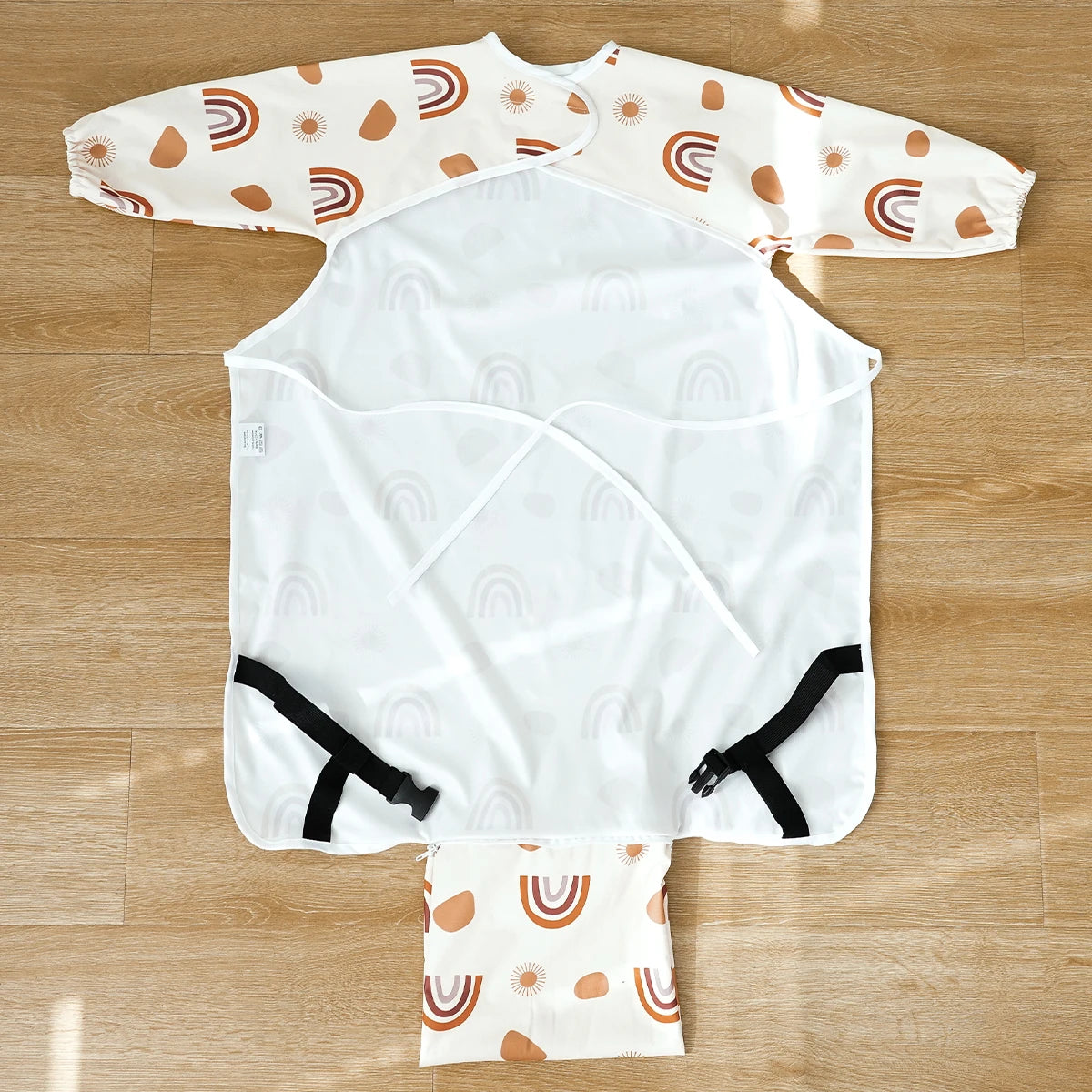 Bavoir bébé avec poche ramasse-miettes