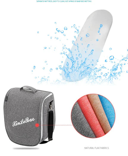 Berceau de voyage compact avec sac de transport