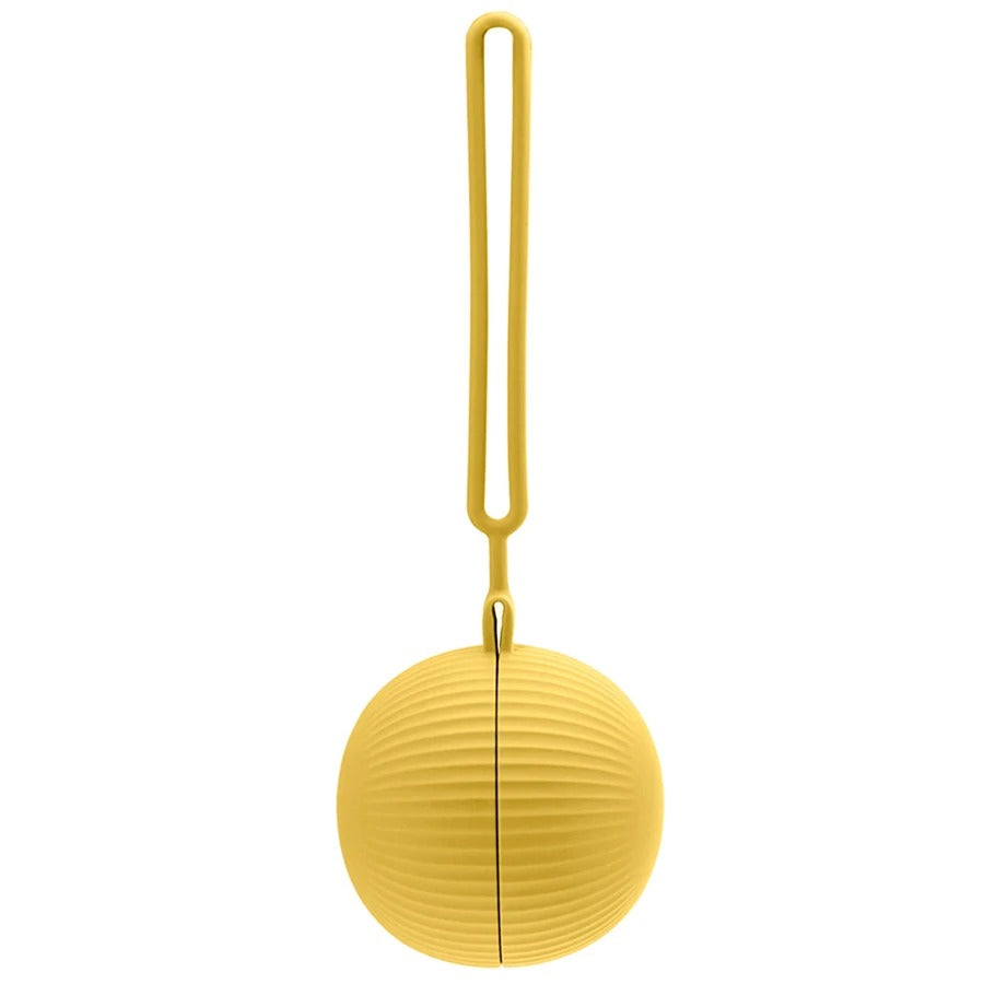Boîte à tétines bébé jaune refermable et compacte