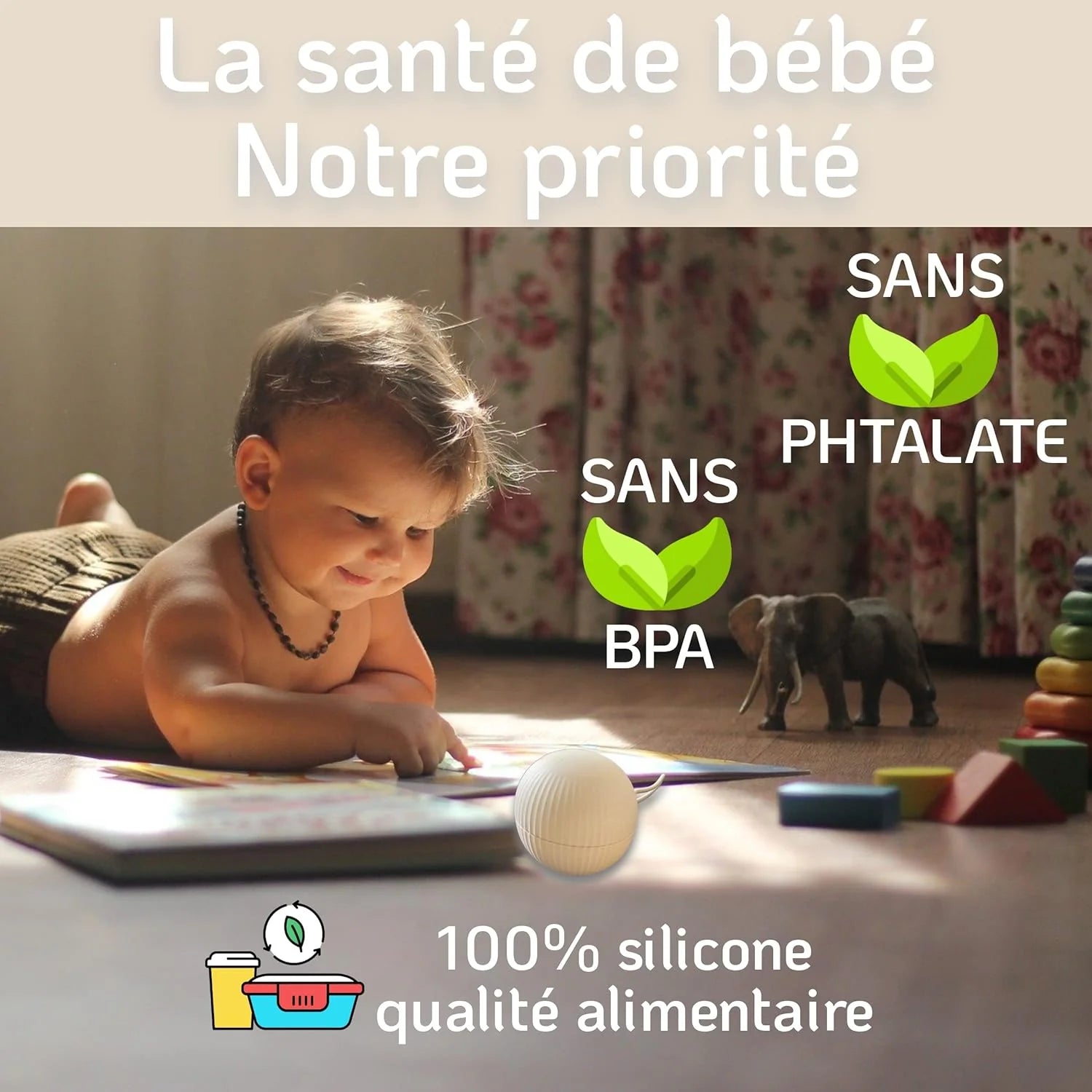 Boîte à tétines pour bébé hygiénique et facile à nettoyer