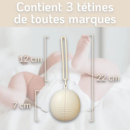 Boîte à tétines pour une utilisation quotidienne pratique