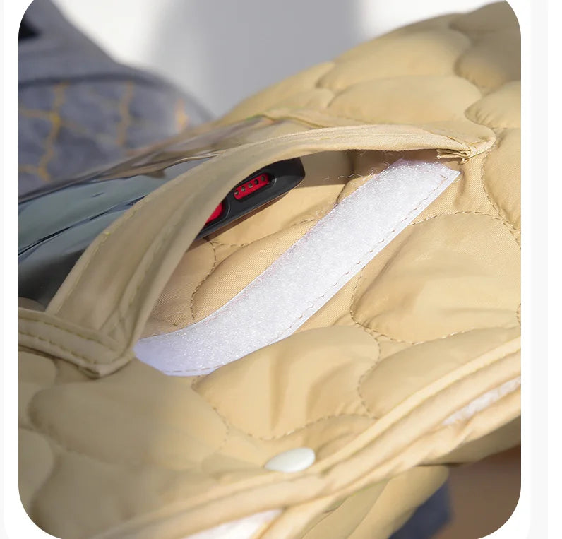 Gant poussette avec fenĂȘtre tactile pour smartphone couleur beige