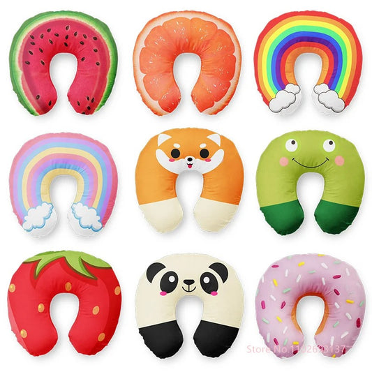 Coussin cale-nuque pour enfant et adulte pour les voyages en voiture ou avion