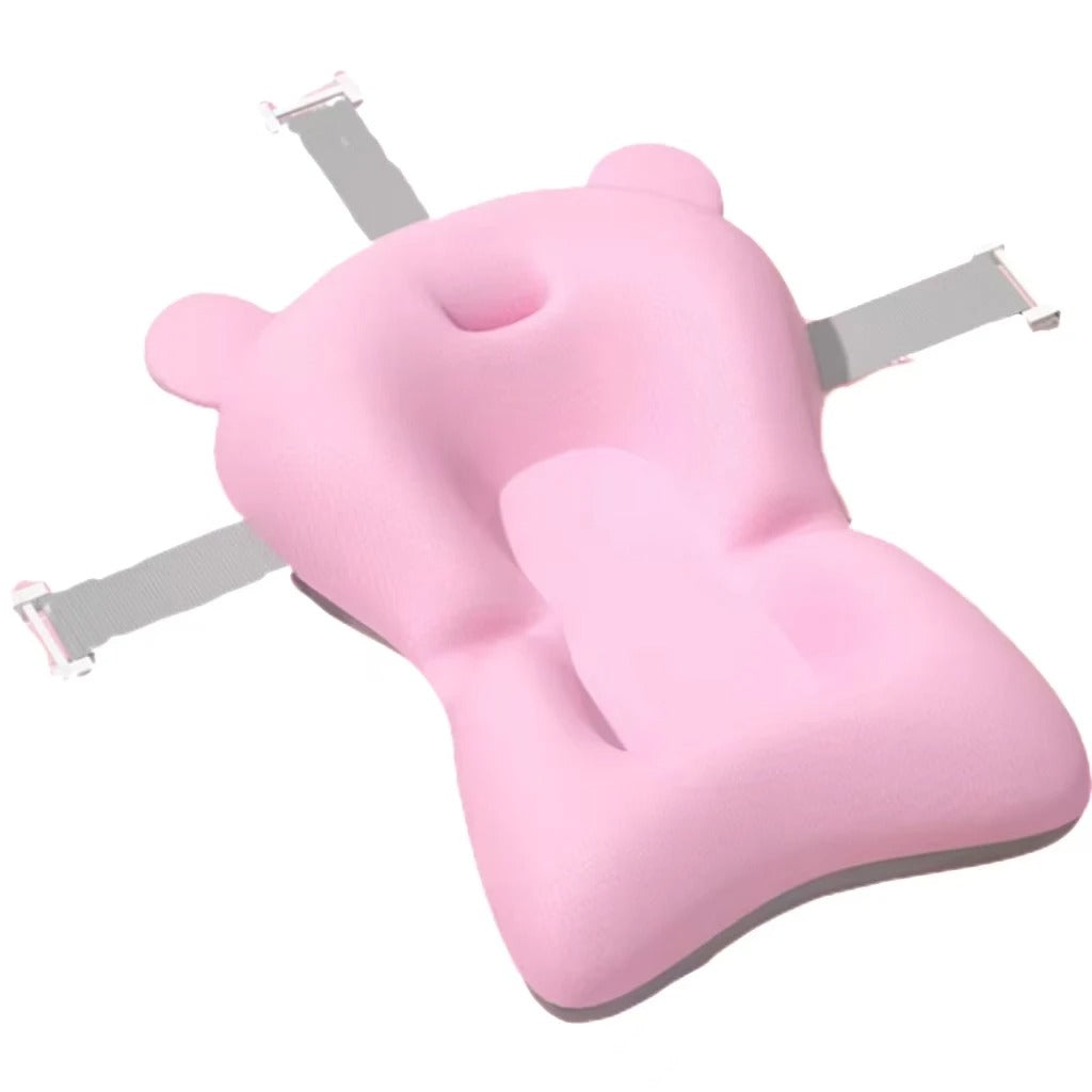 Coussin de siÚge de bain pour bebe. facile à monter et à nettoyer. Idéal également pour vos déplacements. Couleur rose