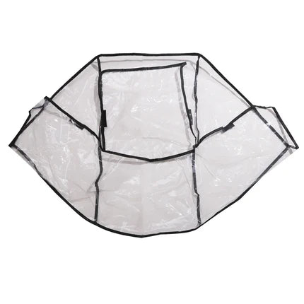 Habillage pluie plié et rangé dans un sac compact