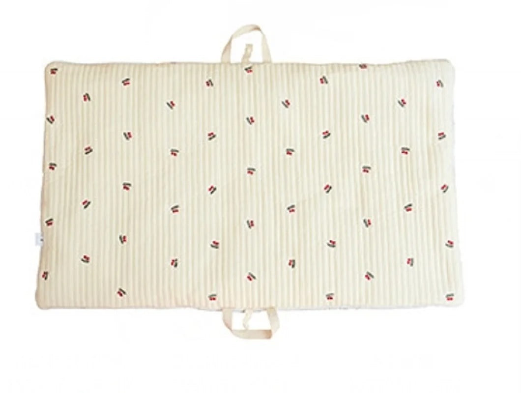 Matelas pliable léger et doux pour bébé motif cerise
