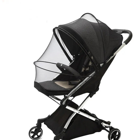 Moustiquaire universelle pour poussette bébé full black
