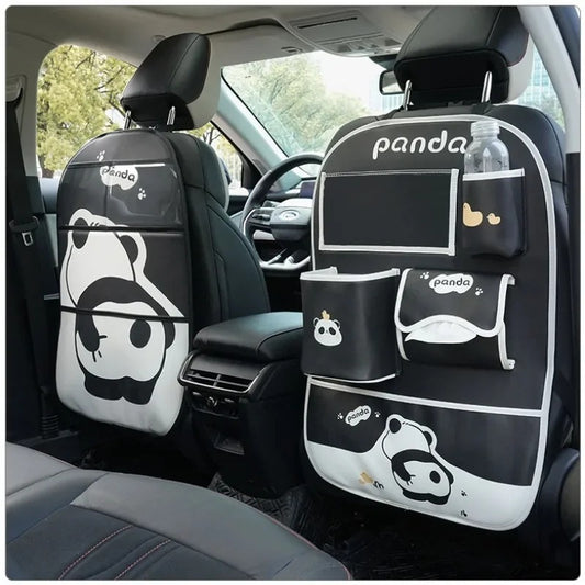 Organiseur de siĂšge arriĂšre de voiture pour enfant super pratique, sobre, joli et rigolo thĂšme panda