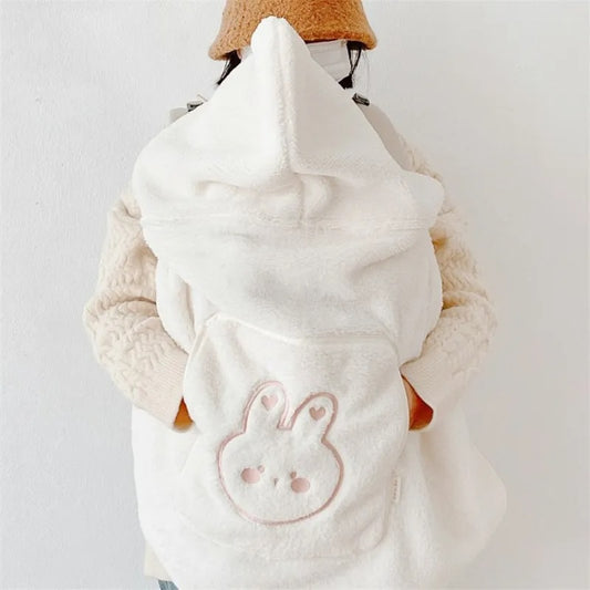 Couverture douce pour porte-bébé hiver