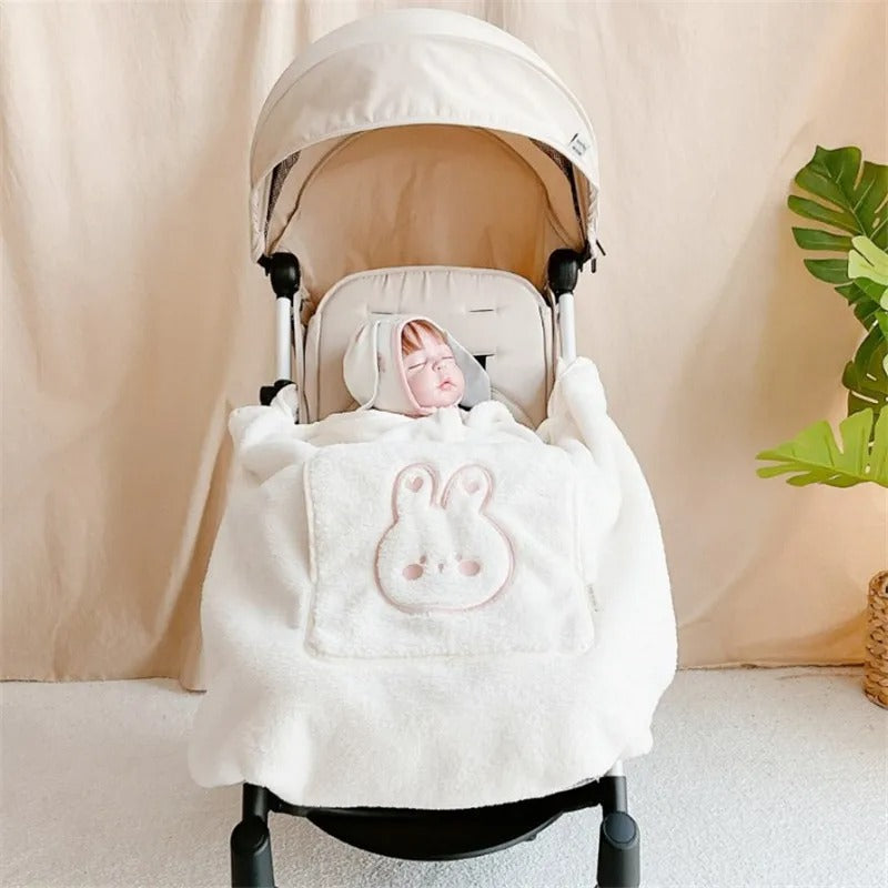 Couverture polaire de portage pour bébé en extérieur