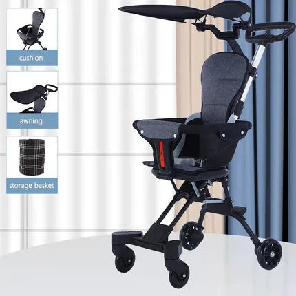 Poussette Travelit avec pliage facile pour voyager sereinement avec bébé
