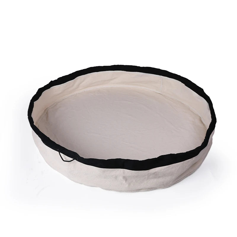 Rangement pliable grand format pour jouets - solution gain de place et facile à transporter de couleur gris