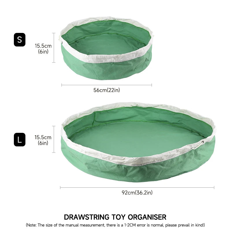 Sac de rangement pliable pour jouets - pratique et nomade signé Mon Bébé Baroudeur
