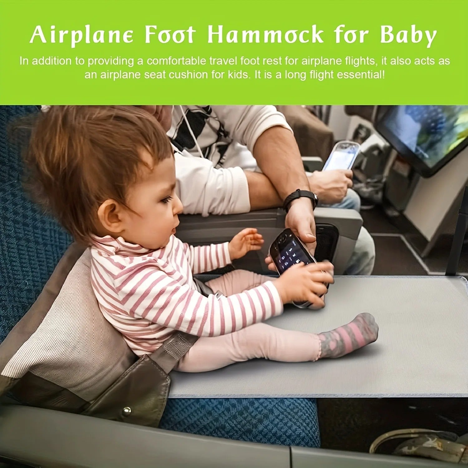 Accessoire confort pour enfant en avion, repose-pied portable