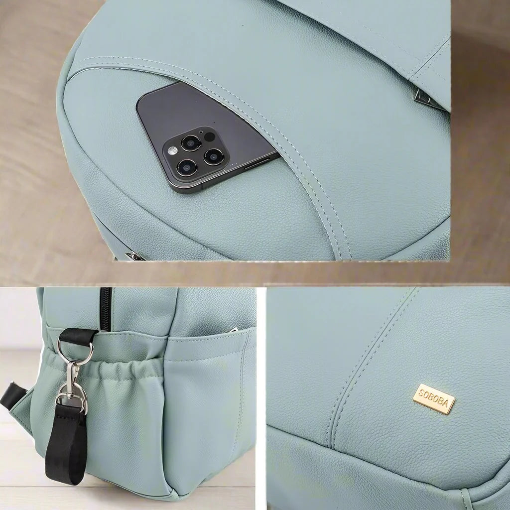 Sac multifonction pour bébé et parent, modèle BlackDiaperBackPack de  couleur bleu