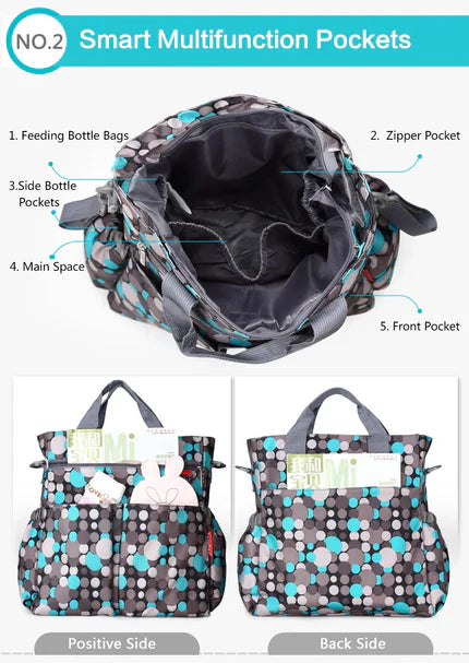 Sac à langé Mama Bag pratique, résistant et facile à nettoyer aprÚs usage