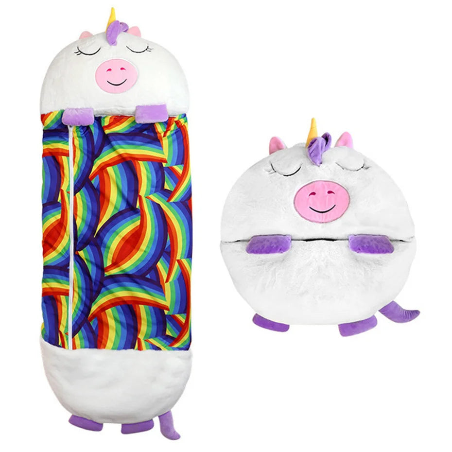 Sac de couchage nomade pour bébé et enfant, idéal pour le camping ou les  voyages: thÚme licorne blanche