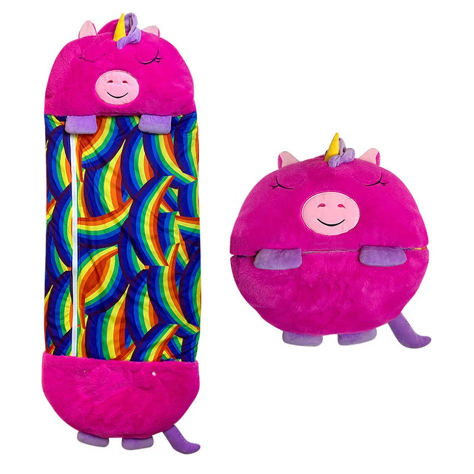 Sac de couchage nomade pour bébé et enfant, idéal pour le camping ou les  voyages: thÚme licorne rose