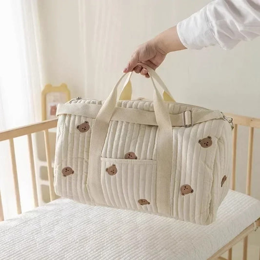 Sac de voyage pour bébé en déplacement en matière gaz de coton