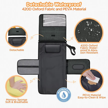 Sac à langer multifonction avec matelas  intégré
