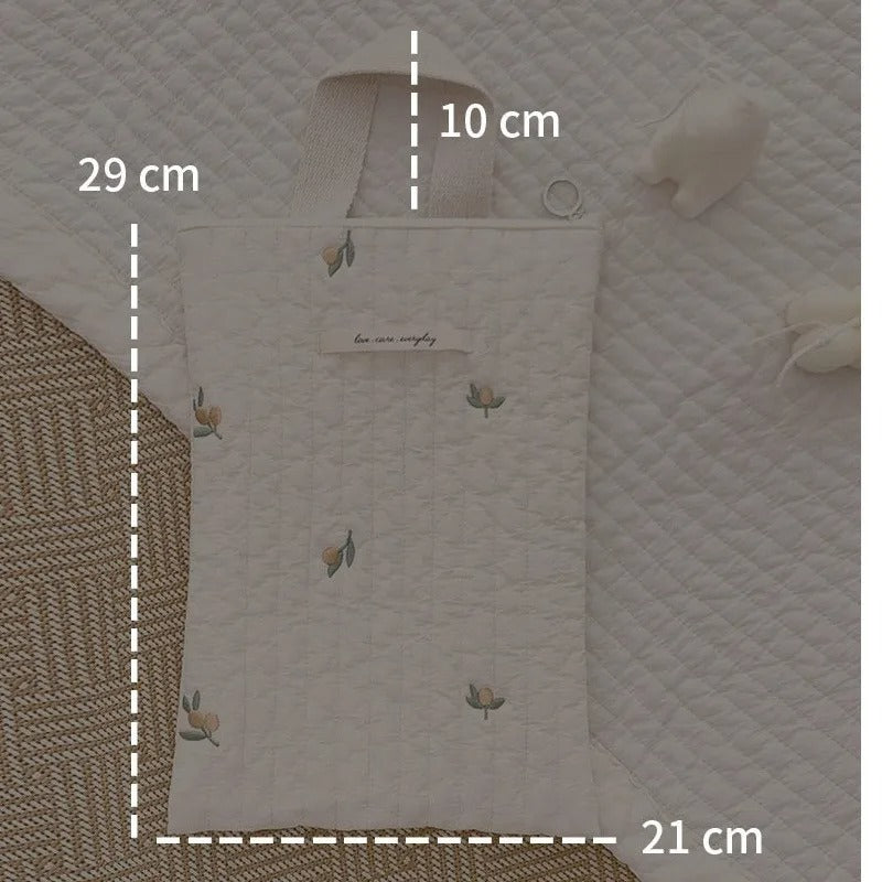 Accessoire de bébé pratique: sac  à couches en gaze de coton