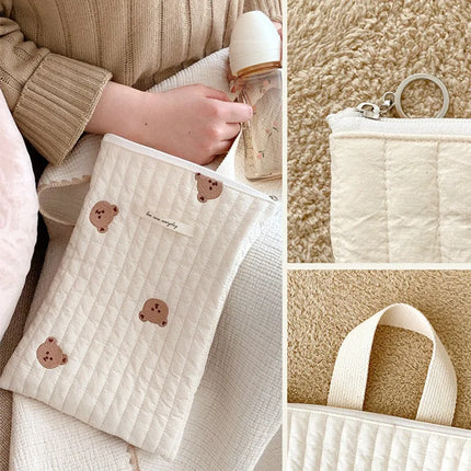 Sac de maternité éco-responsable en coton gaufré