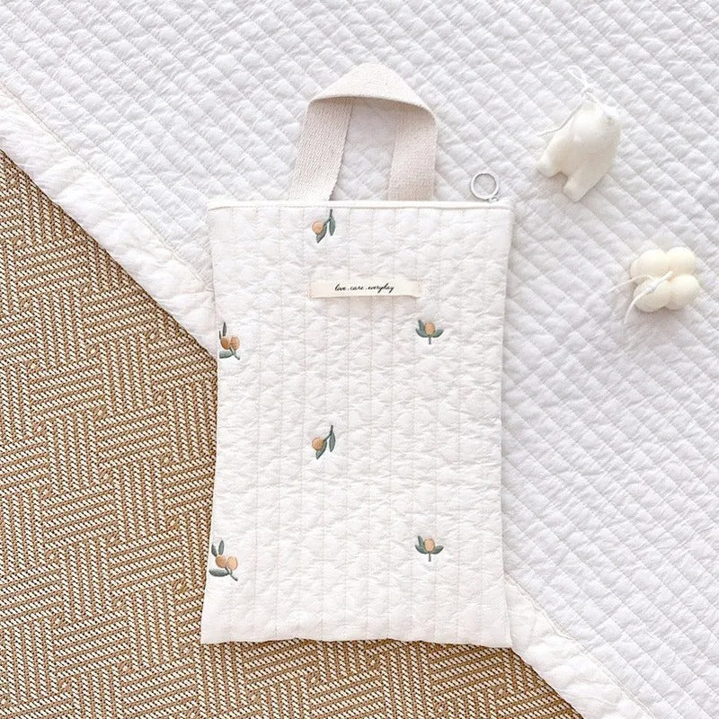 Sac à langer léger et doux pour les jeunes parents thÚme fleur d'olivier