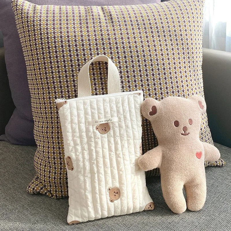 Sac à couches matelassé en gaze de coton pour bébé