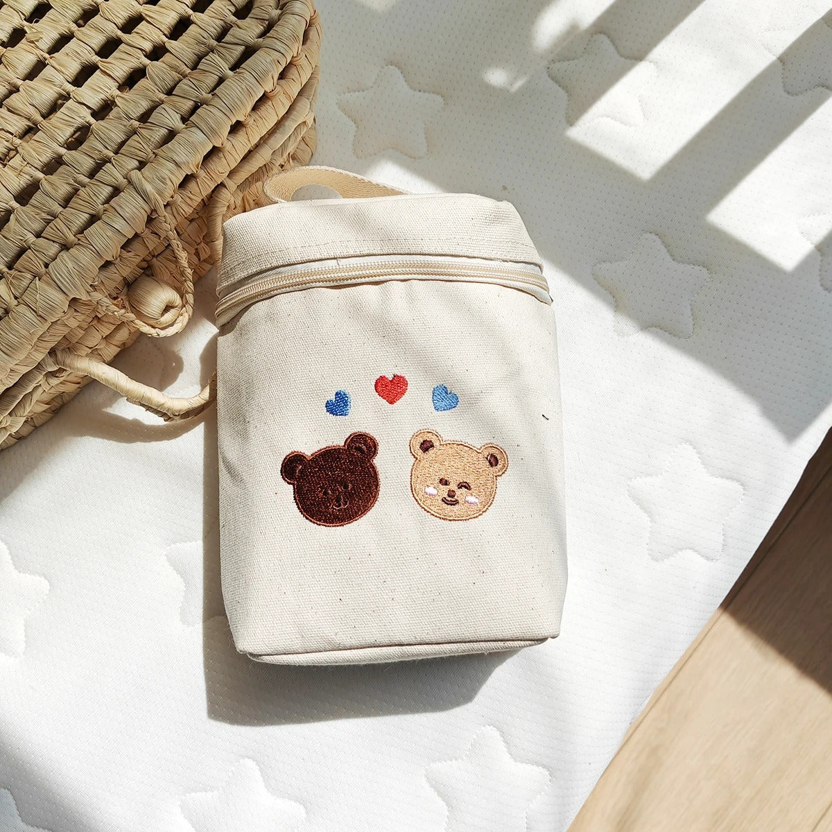 Sac Ă  biberon isotherme nomade et pratique noir bisounours