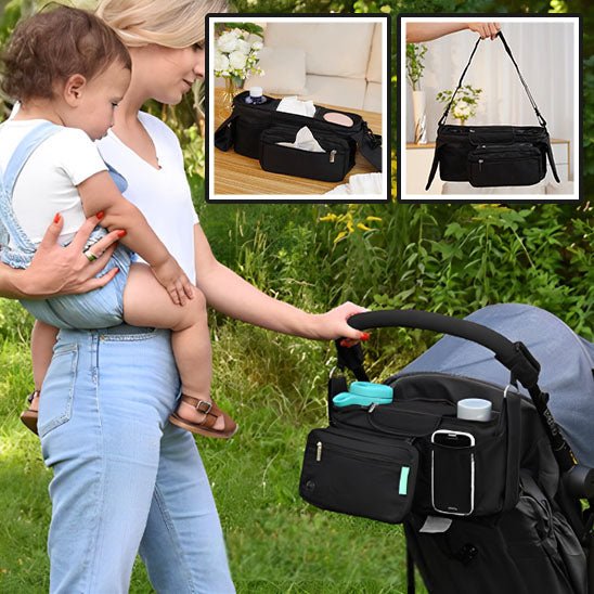 Sac poussette multifonction pour parents baroudeurs avec compartiment