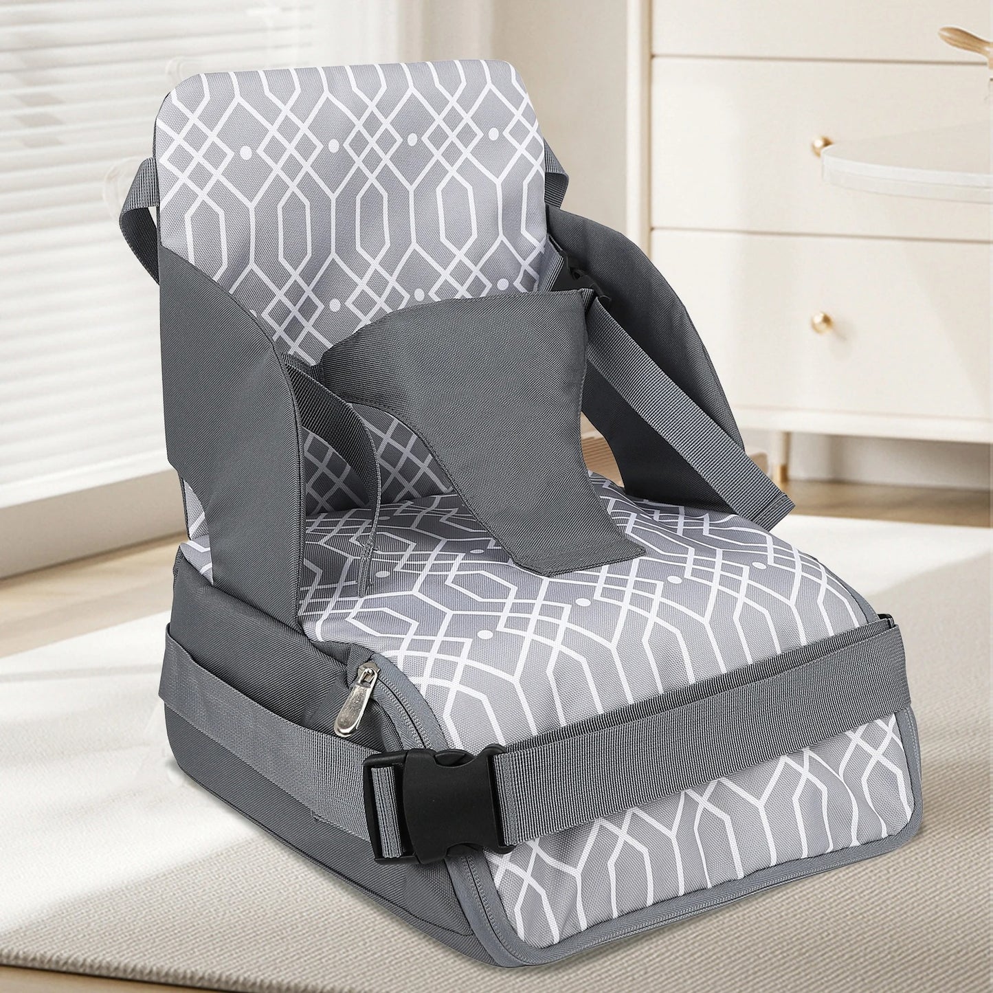 Siège bébé portable transformé en sac à dos avec compartiment de rangement