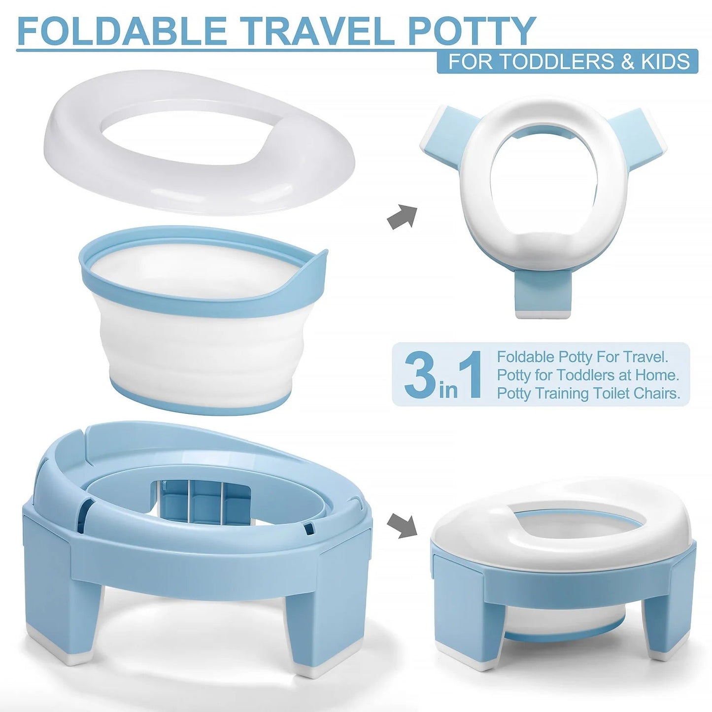 Siege wc portable compact pour enfant, facile à emporter en voyage
