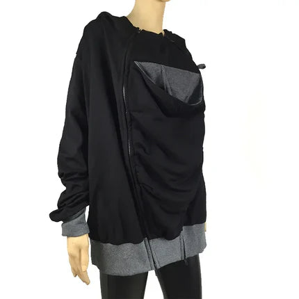 Sweat papa baroudeur avec poche  de kangourou bébé