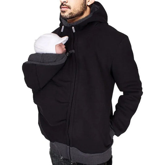 Sweat kangourou pour papa portage bébé