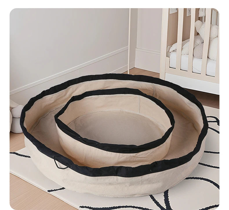 Tapis et sac de rangement deux-en-un pour jouets - se ferme en un geste