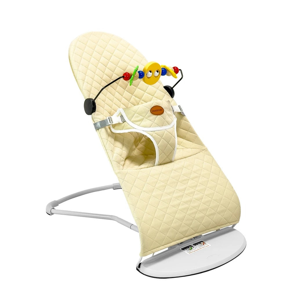 Transat de voyage pliable et pratique pour bébé de couleur crÚme