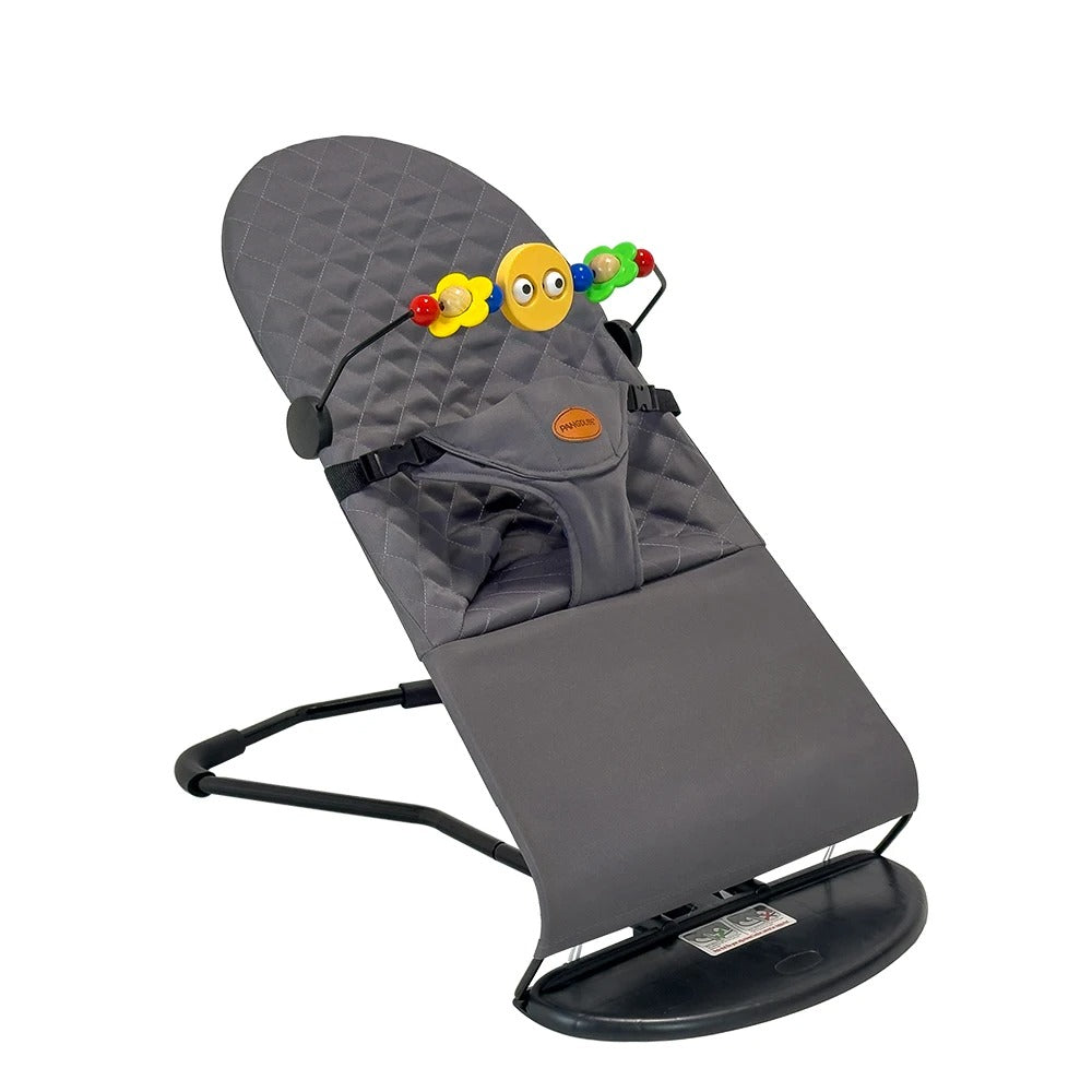 Transat de voyage pliable et pratique pour bébé de couleur gris