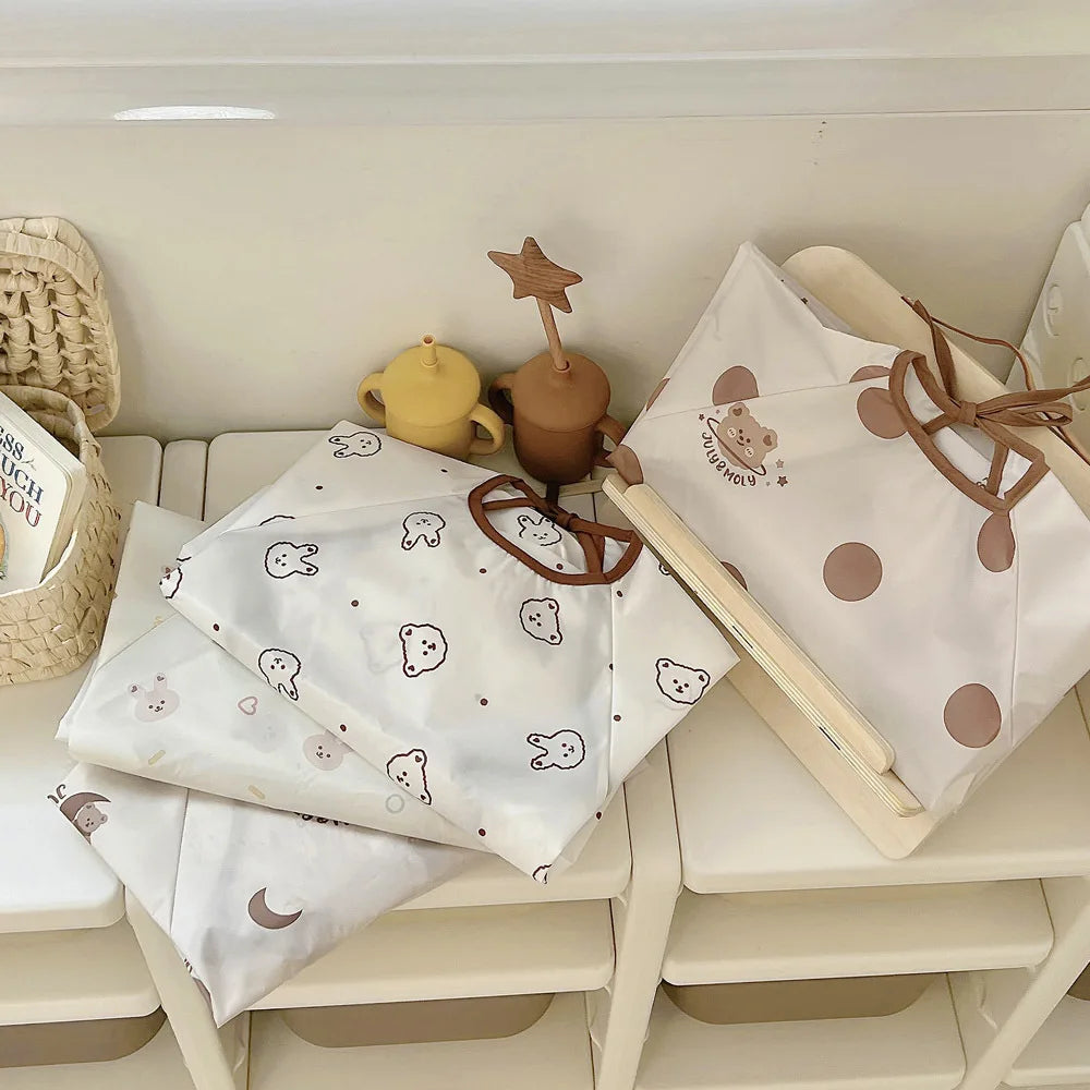 Bavoir de repas imperméable pour bébé sans poche, pratique au quotidien