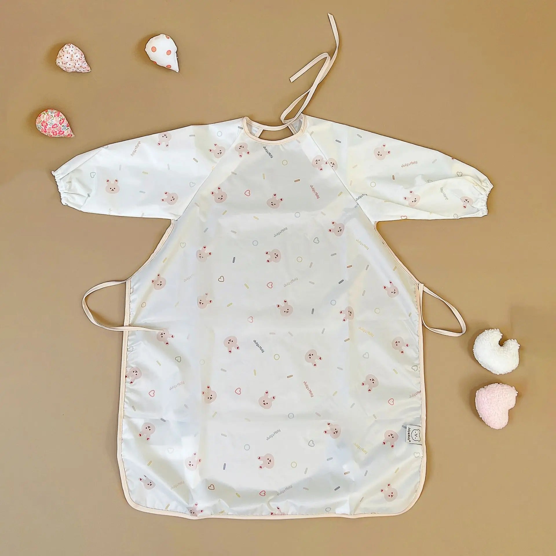 Bavoir léger et imperméable pour motif Lapin Bonbon sans poche