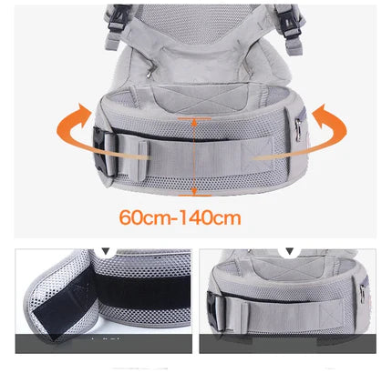 Détail des bretelles rembourrées du porte-bébé Breathe baby Bag pour un confort optimal