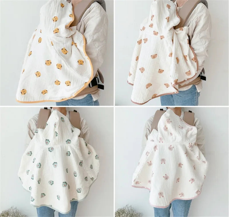 Cape, couverture pour bébé super pratique. Idéal pour les promenades en porte bebe. Style poncho