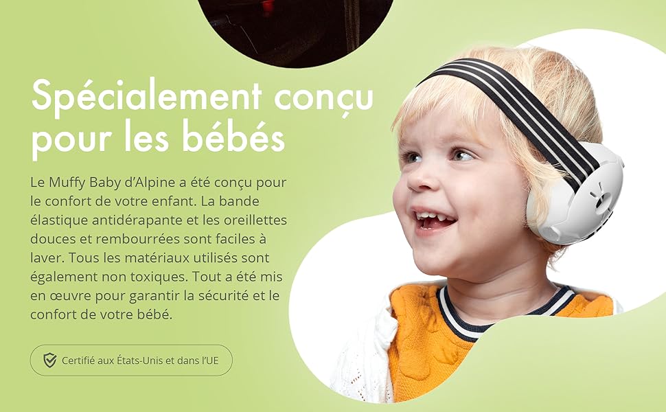 Casque anti-bruit bébé, idéal pour les concerts et évènements bruyants