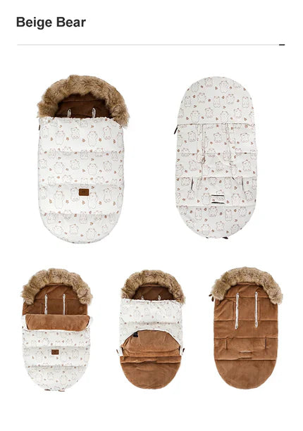 Chancelière cocooning pour balades hivernales pour bébé baroudeur