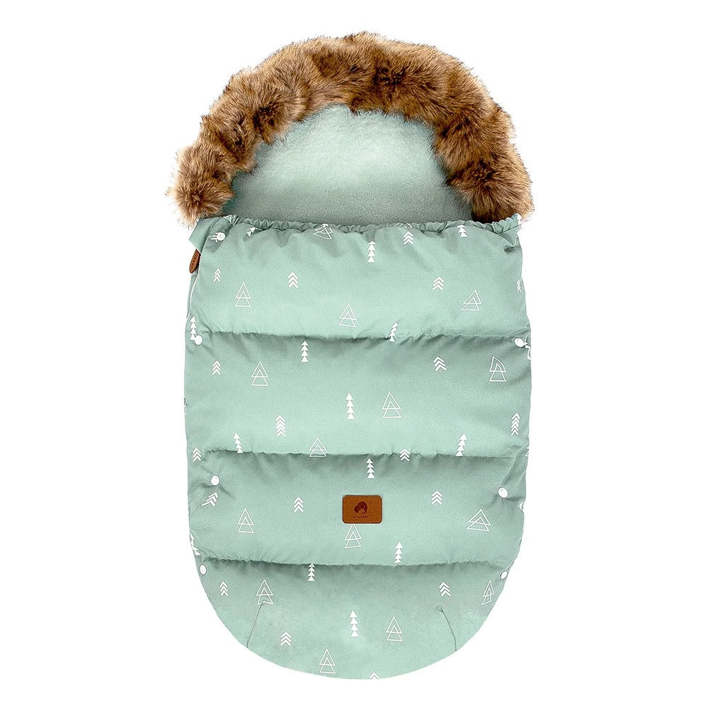 Accessoire poussette chaud et  universel pour bébé couleur vert d'eau