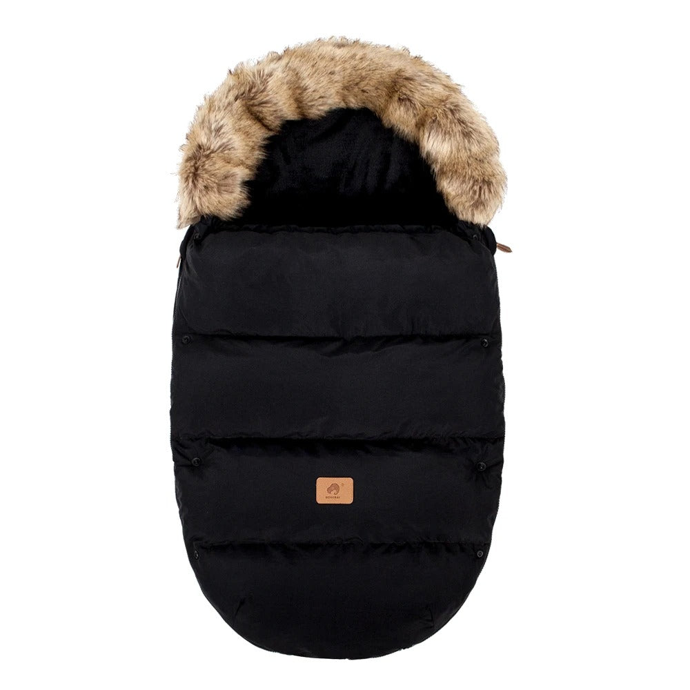 Accessoire poussette chaud et  universel pour bébé couleur noir