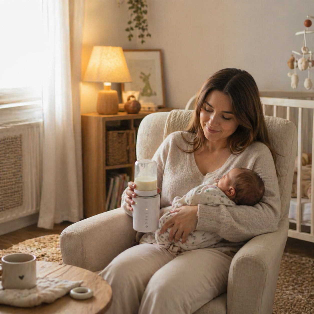 Chauffe biberon nomade sans fil - accessoire bébé indispensable pour les sorties