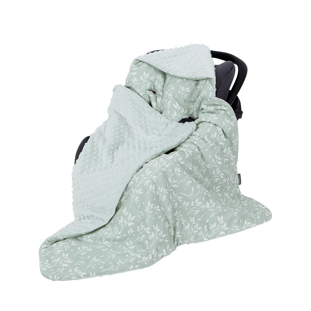 Couverture enveloppante bébé nid d'ange herbes