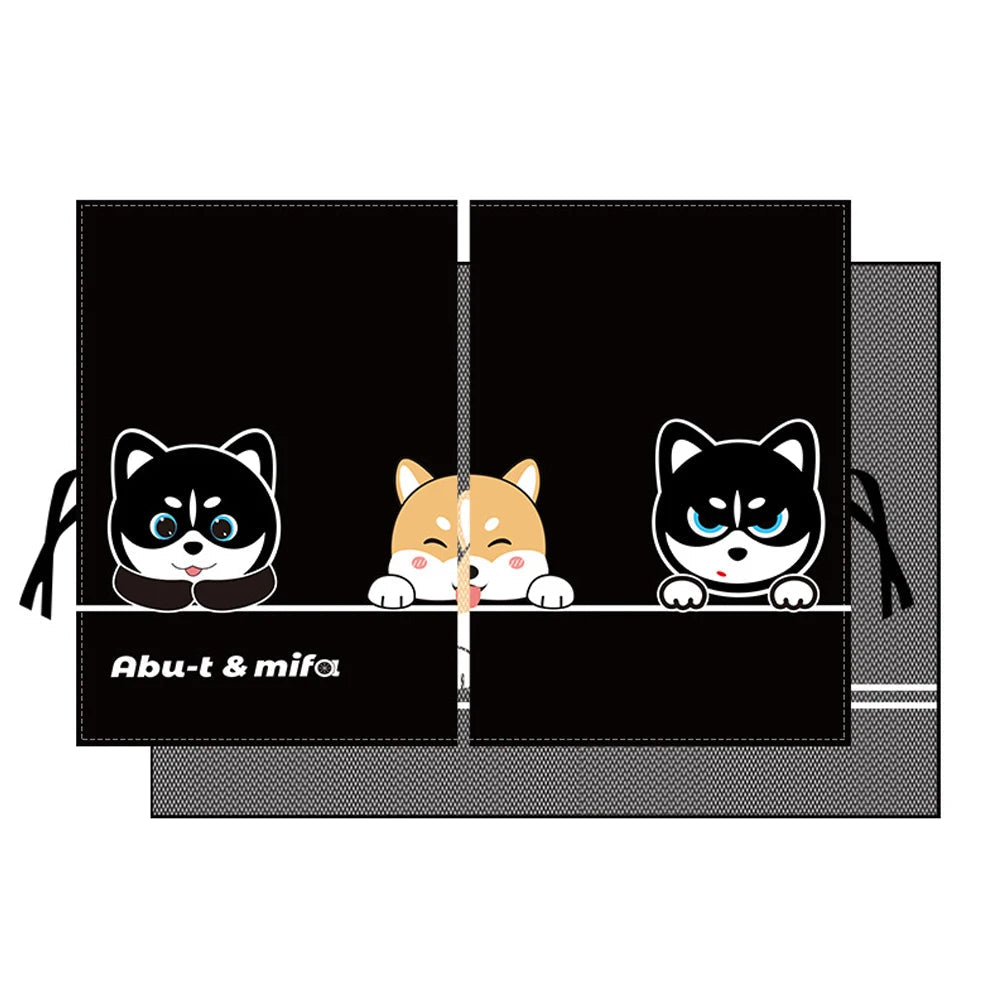 Pare-soleil magnétique pour bébé fixé à la fenêtre de voiture avec pour thème des chats