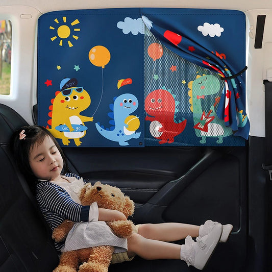 Pare soleil magnétique pour bébé fixé à la fenêtre de voiture